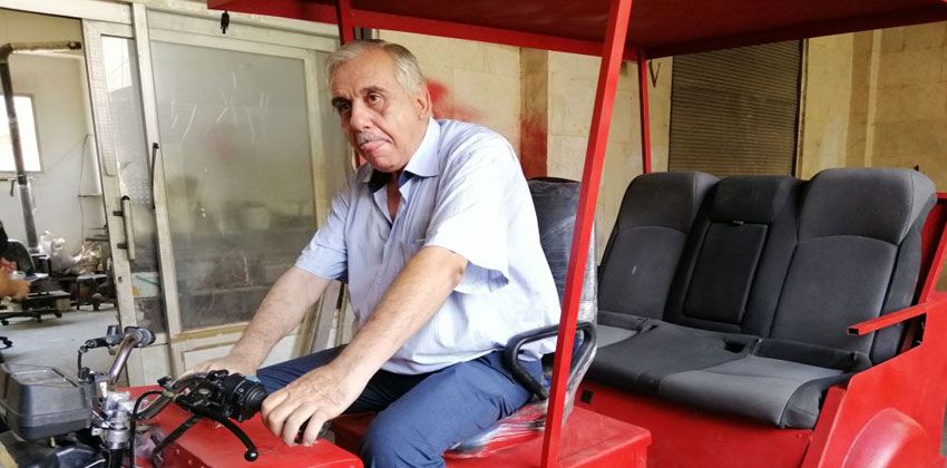 مهندس من حلب يصنع سيارة تعمل بالطاقة الشمسية