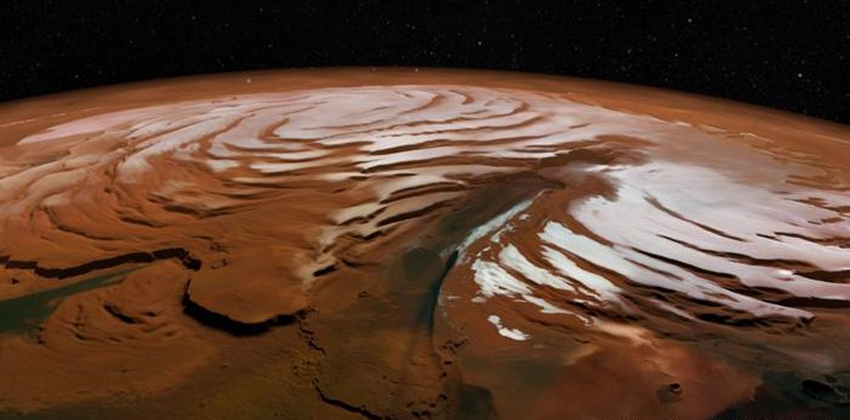 ثلوج على المريخ قبل آلاف السنوات